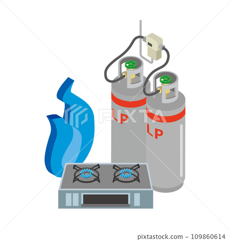 Image illustration of propane gas 109860614