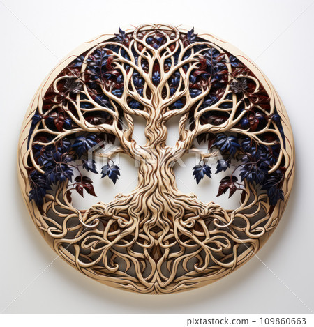 3D Tree of Life Locket Drawing, Idea for Printing or Printing on Clothes, Symbol of Mental Health and Wellness, Big Strong Roots and Thick Lush Self-Care 3D Tree of Life Locket Drawing, Idea for Printing or Printing on Clothes, Symbol of Mental Health and Wellness, Big Strong Roots and Thick Lush Self-Care 109860663