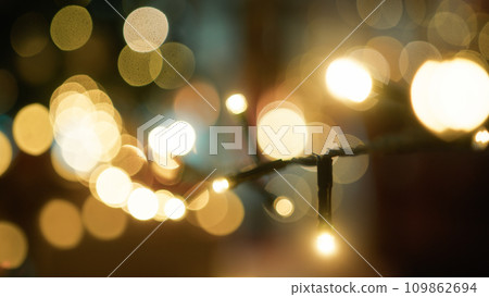 Christmas Strip White Glowing Lights Christmas Strip White Glowing Lights 109862694