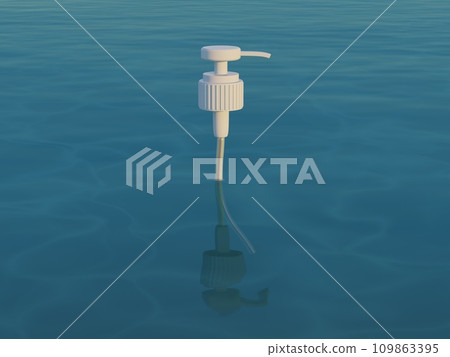 dispenser tube in water 109863395