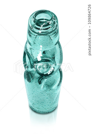 Ramune bottle illustration realistic 109864726