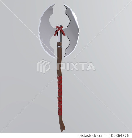 Battle Axe isolated on white background 109864876