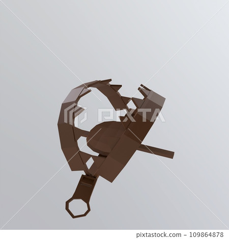 Bear Trap isolated on white background Bear Trap isolated on white background 109864878