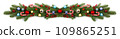 christmas border isolated on white 109865251