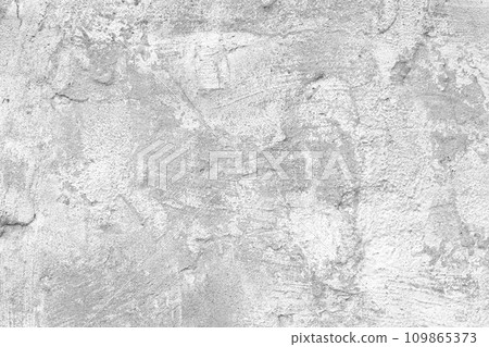 Stucco plaster surface background texture of gray and white painted cement, concrete wall 109865373