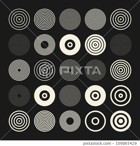 Brutalist geometric shapes, symbols. Simple primitive elements and forms. Bauhaus retro design, trendy contemporary minimalist style. Vector illustration Brutalist geometric shapes, symbols. Simple primitive elements and forms. Bauhaus retro design, trendy contemporary minimalist style. Vector illustration 109865429