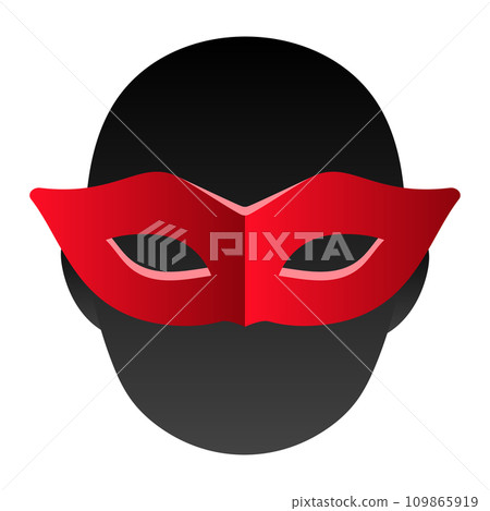 face of a person wearing a mask 109865919