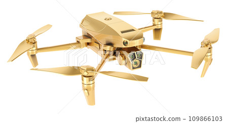 Golden Drone, 3D rendering Golden Drone, 3D rendering 109866103