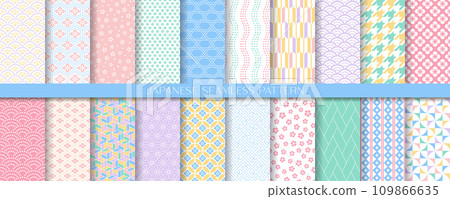 日本模式無縫模式集（粉彩） 109866635