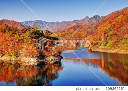 Autumn at Lake Kawamata 109866661