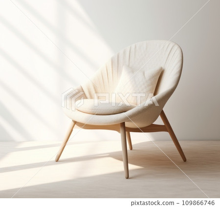 a chair designed with a wooden frame a chair designed with a wooden frame 109866746