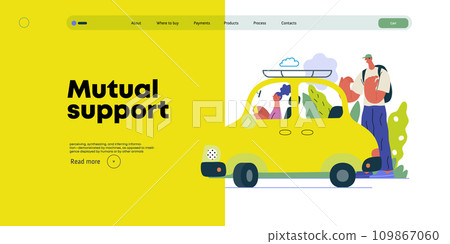 Mutual Support: Assistance in parking the car -modern flat vector concept illustration of man assisting woman with parallel parking A metaphor of voluntary collaborative exchanges of resource, service Mutual Support: Assistance in parking the car -modern flat vector concept illustration of man assisting woman with parallel parking A metaphor of voluntary collaborative exchanges of resource, service 109867060