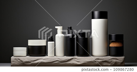 an assortment of natural skincare products is shown an assortment of natural skincare products is shown 109867280