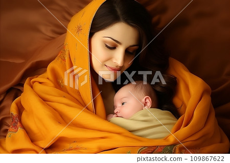 Happy Mother and Baby Delighting in Joyful Moments, Celebrating the Special Bond on Mothers Day Happy Mother and Baby Delighting in Joyful Moments, Celebrating the Special Bond on Mothers Day 109867622