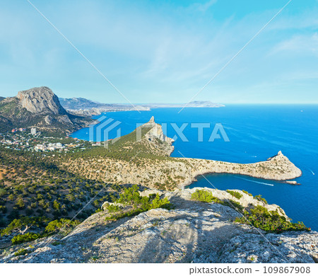 Coastline of Novyj Svit summer view (Crimea, Ukraine) Coastline of Novyj Svit summer view (Crimea, Ukraine) 109867908