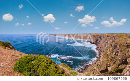 Atlantic ocean coast landscape (Algarve, Portugal). Atlantic ocean coast landscape (Algarve, Portugal). 109867966