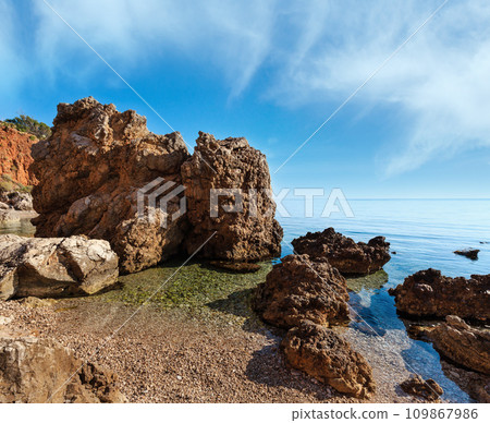 Sea bay in Zingaro Park, Sicily, Italy 109867986