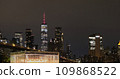 newyork city architecture in downtown night lights bridge 109868522