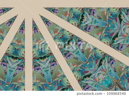 A kaleidoscope image of cannabis. Colorful, psychedelic illustration. 109868540