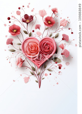 valentine's day poster template 109868649