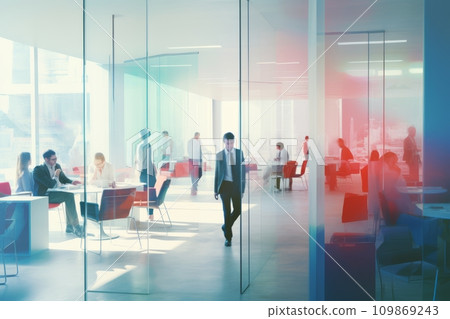 Blurred fuzzy office buildings Blurred fuzzy office buildings 109869243
