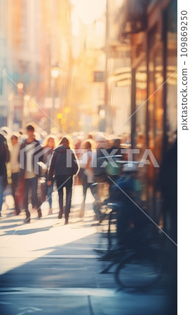 Blurred fuzzy city landscape Blurred fuzzy city landscape 109869250