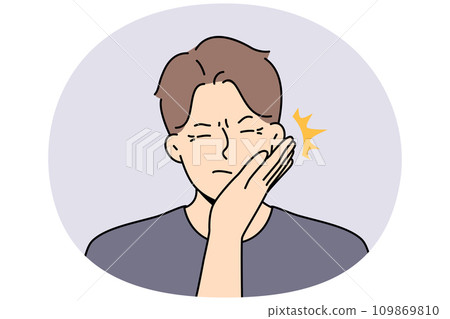 Woman give face slap to unhappy man Woman give face slap to unhappy man 109869810