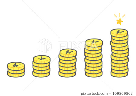Image of money gradually increasing 109869862