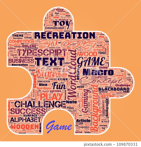 Word cloud of the G A M E as background Word cloud of the G A M E as background 109870331