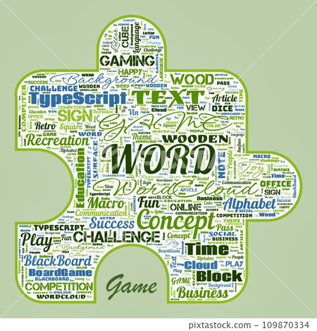 Word cloud of the G A M E as background Word cloud of the G A M E as background 109870334