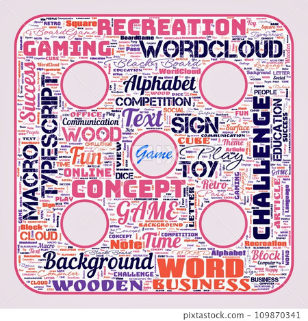 Word cloud of the G A M E as background Word cloud of the G A M E as background 109870341