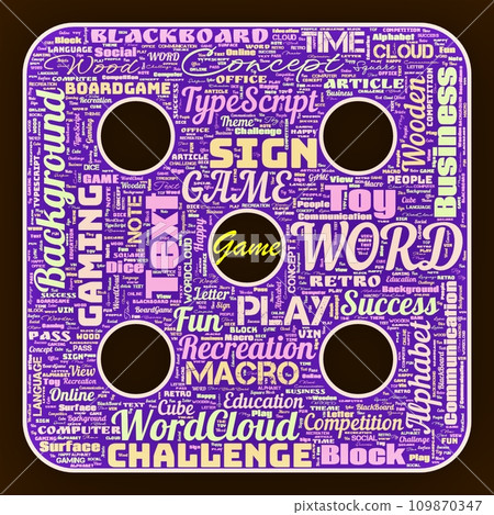 Word cloud of the G A M E as background Word cloud of the G A M E as background 109870347