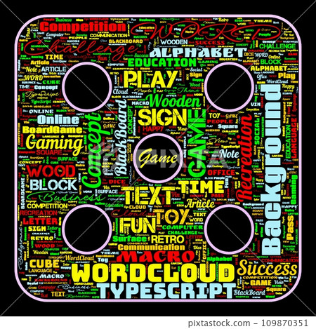 Word cloud of the G A M E as background 109870351