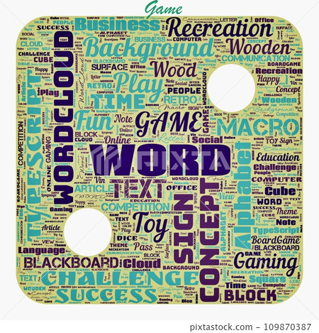 Word cloud of the G A M E as background Word cloud of the G A M E as background 109870387