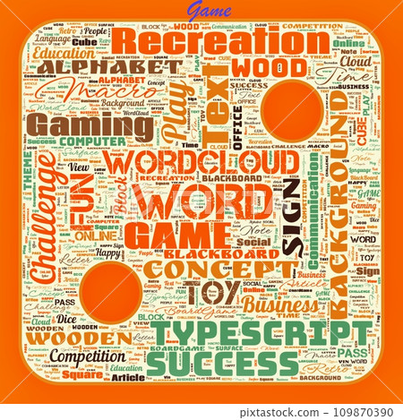 Word cloud of the G A M E as background Word cloud of the G A M E as background 109870390