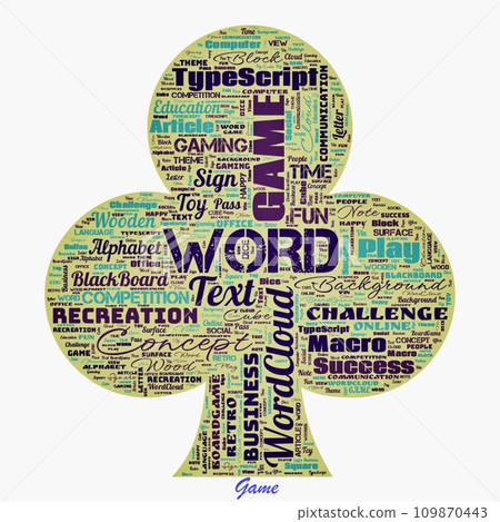 Word Cloud of the G A M E as background Word Cloud of the G A M E as background 109870443