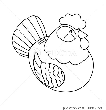 chicken piggy bank icon 109870590