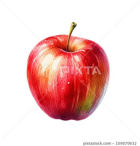 簡單的“蘋果”水彩插圖 109870632