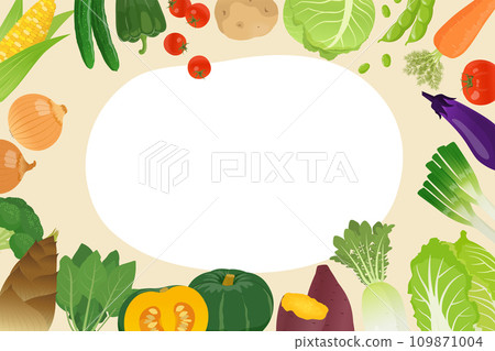 vegetable background frame 109871004
