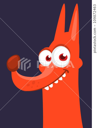 Cute cartoon funny dog. Vector illustration Cute cartoon funny dog. Vector illustration 109872463