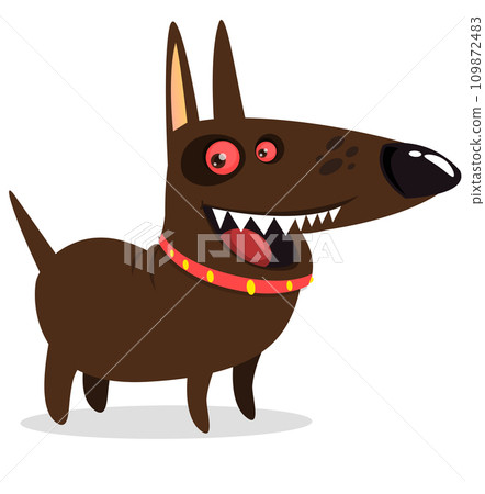 Cute cartoon funny dog. Vector illustration Cute cartoon funny dog. Vector illustration 109872483