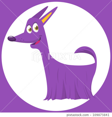 Cute cartoon funny dog. Vector illustration Cute cartoon funny dog. Vector illustration 109873841