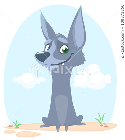 Cute cartoon funny dog. Vector illustration Cute cartoon funny dog. Vector illustration 109873850