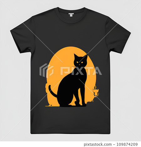Black t-shirt "AI generated image" 109874209