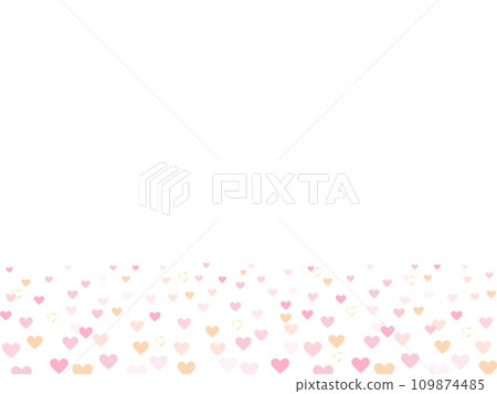 Cute pink heart background frame perfect for Valentine's Day Cute pink heart background frame perfect for Valentine's Day 109874485
