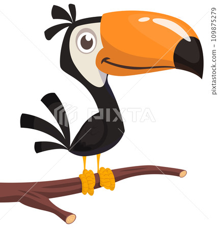 Toucan cartoon. Vector toucan bird. Exotic colorful bird illustration Toucan cartoon. Vector toucan bird. Exotic colorful bird illustration 109875279