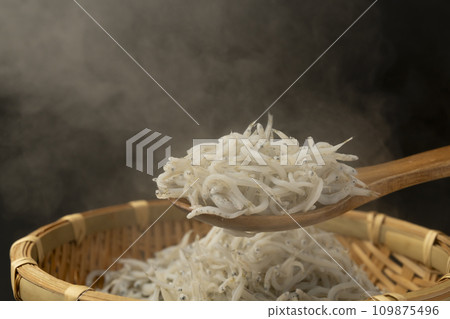 Whitebait spoon raised Whitebait spoon raised 109875496