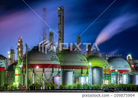 Yokkaichi Factory Night View Kasumigaura Green Space Yokkaichi Factory Night View Kasumigaura Green Space 109875904
