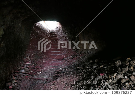 World War 2 relics at Chichi jima Bonin island, Ogasawara. 109876227
