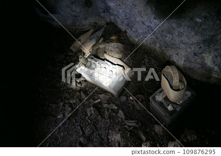World War 2 relics at Chichi jima Bonin island, Ogasawara. 109876295